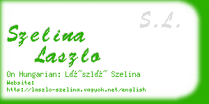 szelina laszlo business card